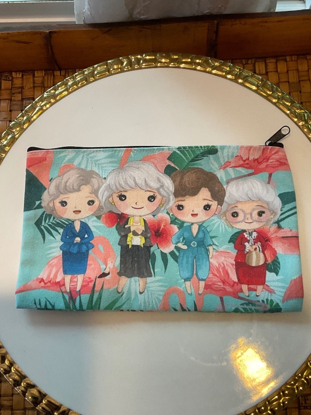 The Golden Girls Zippered Pouch Like New